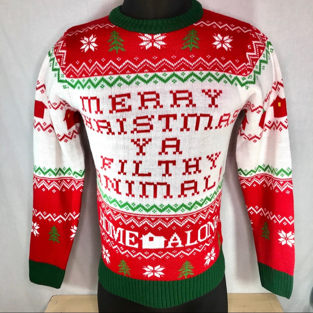 Official Home Alone Merry Christmas Sweater M